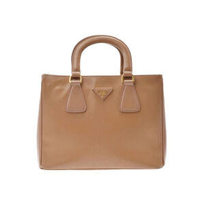 Prada Handbag Saffiano Vernis Cameo Strap Beige Pink